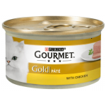 کنسرو گورمت گلد پته گربه با طعم مرغ پورینا ۸۵ گرم(Gourmet Gold Pate with Chicken 85gr)
