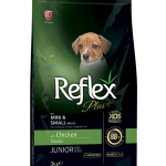رفلکس پلاس جونیور با طعم مرغ  3 کیلوگرم(Reflex Plus Junior Mini & Small 3kg)