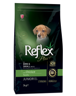 رفلکس پلاس جونیور با طعم مرغ  3 کیلوگرم(Reflex Plus Junior Mini & Small 3kg)